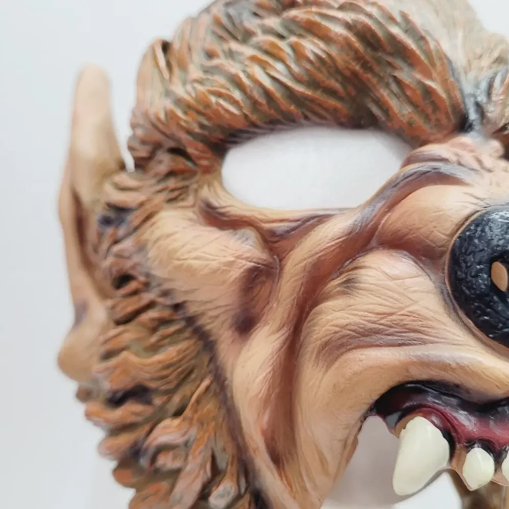 2004 Disguise Company Werewolf Halloween Mask Wolfman Heavy Rubber